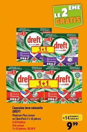 Promotions Capsules lave-vaisselle dreft - Dreft - Valide de 13/09/2023 à 19/09/2023 chez Match