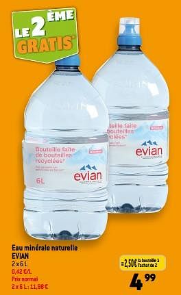 Promotions Eau minérale naturelle evian - Evian - Valide de 13/09/2023 à 19/09/2023 chez Match