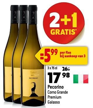 Promoties Pecorino corno grande premium galasso - Witte wijnen - Geldig van 13/09/2023 tot 10/10/2023 bij Louis Delhaize