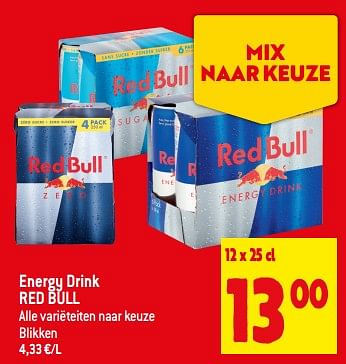 Promoties Energy drink red bull - Red Bull - Geldig van 13/09/2023 tot 19/09/2023 bij Louis Delhaize