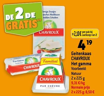 Promoties Geitenkaas chavroux - Chavroux - Geldig van 13/09/2023 tot 19/09/2023 bij Louis Delhaize