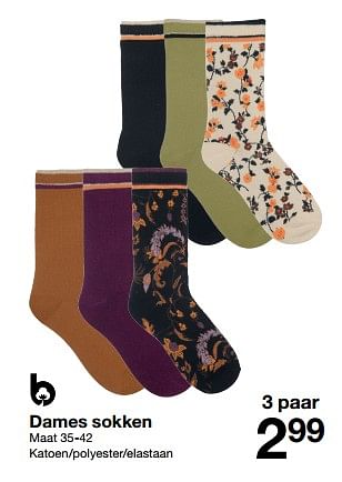 Promoties Dames sokken - Huismerk - Zeeman  - Geldig van 16/09/2023 tot 22/09/2023 bij Zeeman