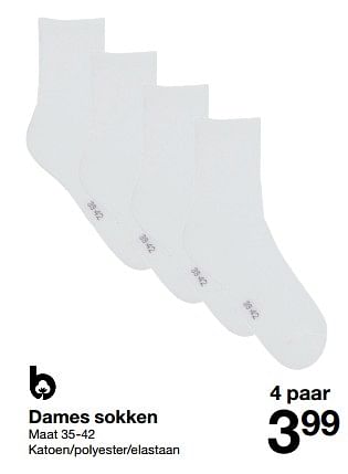 Promoties Dames sokken - Huismerk - Zeeman  - Geldig van 16/09/2023 tot 22/09/2023 bij Zeeman