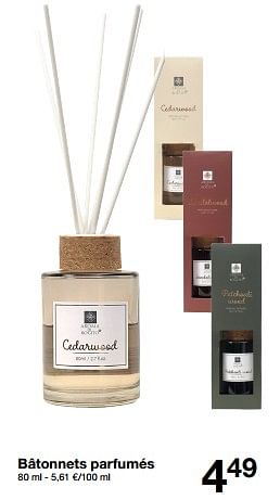 Promotions Bâtonnets parfumés - Produit maison - Zeeman  - Valide de 16/09/2023 à 22/09/2023 chez Zeeman