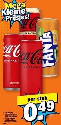 Coca-cola original of zero fanta orange-Huismerk - Albert Heijn