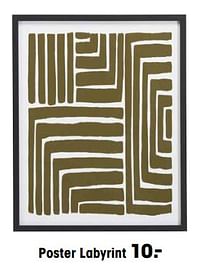 Poster labyrint-Huismerk - Kwantum