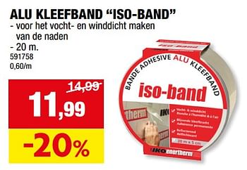 Promotions Alu kleefband iso-band - Iko Enertherm - Valide de 13/09/2023 à 24/09/2023 chez Hubo