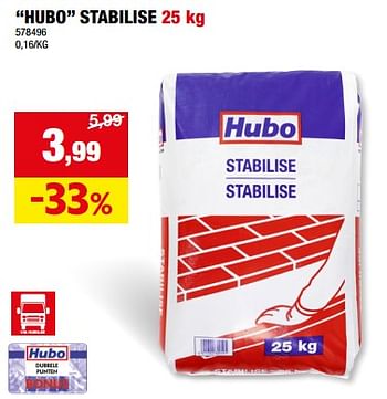 Promoties Hubo stabilise - Huismerk - Hubo  - Geldig van 13/09/2023 tot 24/09/2023 bij Hubo