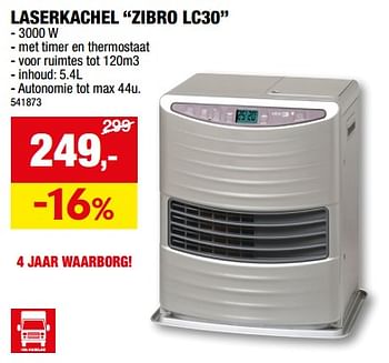 Promotions Laserkachel zibro lc30 - Zibro - Valide de 13/09/2023 à 24/09/2023 chez Hubo