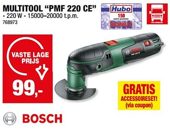 Promoties Bosch multitool pmf 220 ce - Bosch - Geldig van 13/09/2023 tot 24/09/2023 bij Hubo