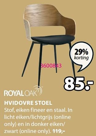 Promoties Hvidovre stoel - Huismerk - Jysk - Geldig van 11/09/2023 tot 15/10/2023 bij Jysk