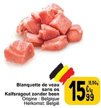 Blanquette de veau sans os kalfsragout zonder been-Huismerk - Cora