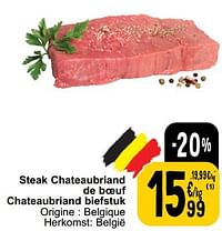 Steak chateaubriand de boeuf chateaubriand biefstuk-Huismerk - Cora