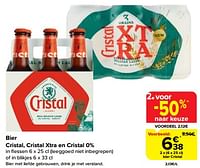 Promoties Bier cristal - Cristal - Geldig van 20/09/2023 tot 26/09/2023 bij Carrefour