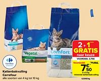 Minerale kattenbakvulling-Huismerk - Carrefour 