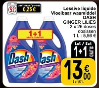 Lessive liquide vloeibaar wasmiddel dash ginger lilies-Dash