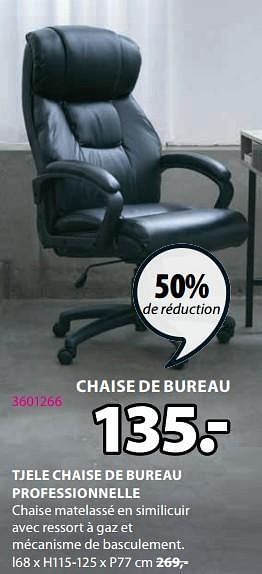 Promotions Tjele chaise de bureau professionnelle - Produit Maison - Jysk - Valide de 11/09/2023 à 15/10/2023 chez Jysk