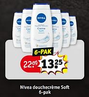 Promoties Nivea douchecrème soft - Nivea - Geldig van 19/09/2023 tot 24/09/2023 bij Kruidvat