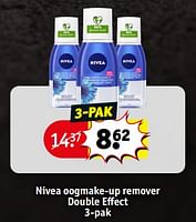 Promoties Nivea oogmake-up remover double effect - Nivea - Geldig van 19/09/2023 tot 24/09/2023 bij Kruidvat