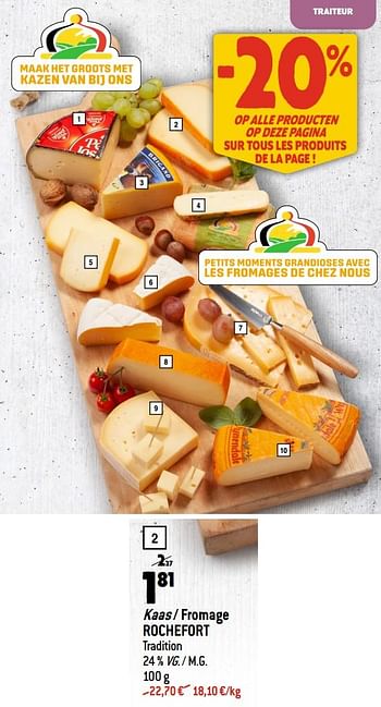 Promoties Kaas - fromage rochefort - Rochefort - Geldig van 20/09/2023 tot 26/09/2023 bij Match