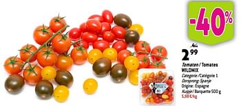 Promoties Tomaten - tomates wildmix - Huismerk - Match - Geldig van 20/09/2023 tot 26/09/2023 bij Match