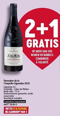 Domaine de la chapelle gigondas 2021-Rode wijnen