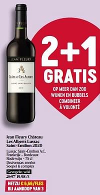 Jean fleury château les alberts lussac saint-émilion 2020-Rode wijnen