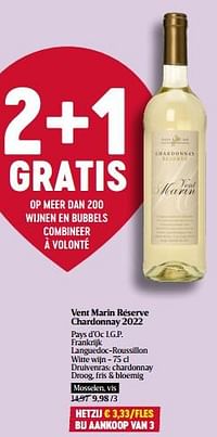 Vent marin réserve chardonnay 2022-Witte wijnen