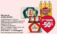 Promoties Bier original, cristal - Cristal - Geldig van 21/09/2023 tot 27/09/2023 bij Delhaize