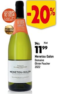 Menetou-salon domaine olivier foucher 2022-Witte wijnen
