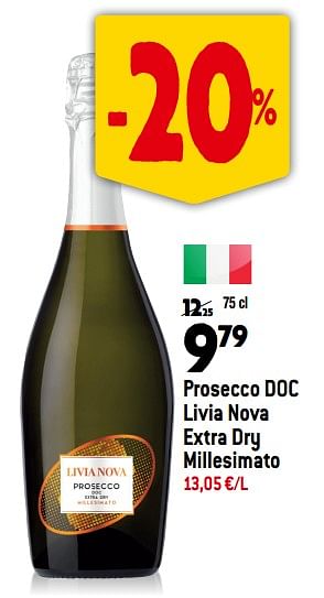 Promoties Prosecco doc livia nova extra dry millesimato - Schuimwijnen - Geldig van 13/09/2023 tot 10/10/2023 bij Match