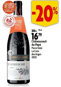 Châteauneufdu-pape pierre vidal la croix des anges 2020-Rode wijnen