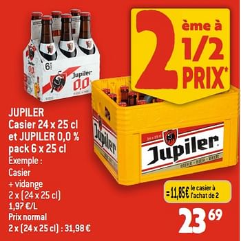 Promotions Jupiler casier et jupiler 0,0 % - Jupiler - Valide de 20/09/2023 à 26/09/2023 chez Smatch