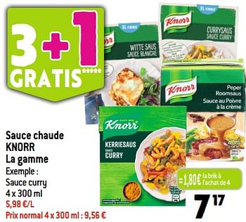 Promotions Sauce chaude knorr - Knorr - Valide de 20/09/2023 à 26/09/2023 chez Smatch