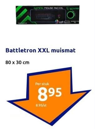 Promoties Battletron xxl muismat - Battletron - Geldig van 20/09/2023 tot 26/09/2023 bij Action