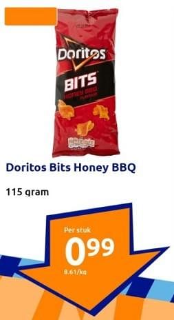 Promoties Doritos bits honey bbq - Doritos - Geldig van 20/09/2023 tot 26/09/2023 bij Action