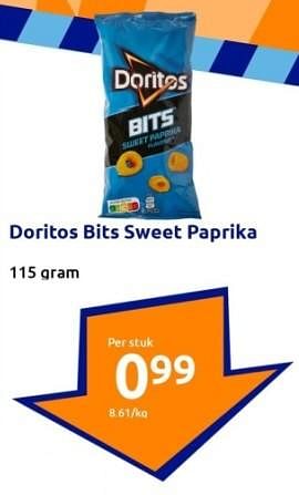 Promoties Doritos bits sweet paprika - Doritos - Geldig van 20/09/2023 tot 26/09/2023 bij Action