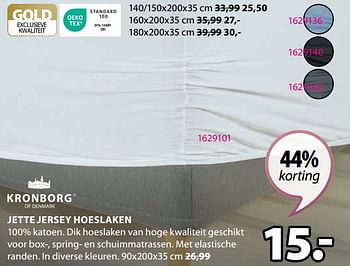 Promoties Jette jersey hoeslaken - Kronborg - Geldig van 18/09/2023 tot 15/10/2023 bij Jysk