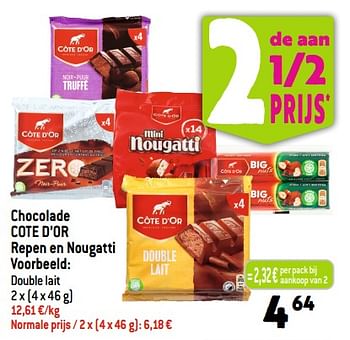 Promoties Chocolade cote d’or - Cote D'Or - Geldig van 20/09/2023 tot 26/09/2023 bij Louis Delhaize