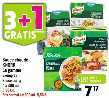 Promotions Sauce chaude knorr - Knorr - Valide de 20/09/2023 à 26/09/2023 chez Louis Delhaize