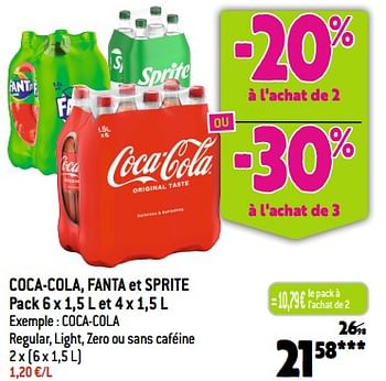 Promotions Coca-cola regular, light, zero ou sans caféine - Coca Cola - Valide de 20/09/2023 à 26/09/2023 chez Louis Delhaize