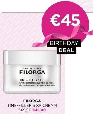 Promoties Filorga time-filler 5 xp cream - Filorga - Geldig van 18/09/2023 tot 22/10/2023 bij ICI PARIS XL