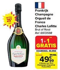 Frankrijk champagne orgueil de france charles lafitte brut of rosé-Champagne