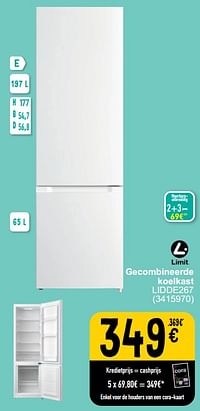 Limit gecombineerde koelkast lidde267-Limit