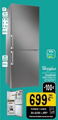 Whirlpool koelkast wb70i931x-Whirlpool