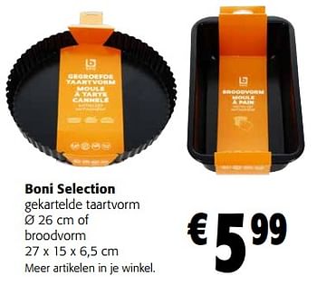 Promoties Boni selection gekartelde taartvorm of broodvorm - Boni - Geldig van 20/09/2023 tot 01/10/2023 bij Colruyt