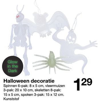 Promoties Halloween decoratie - Huismerk - Zeeman  - Geldig van 23/09/2023 tot 29/09/2023 bij Zeeman