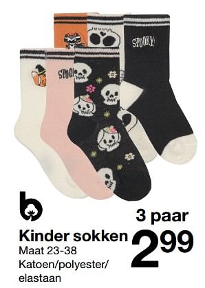 Promoties Kinder sokken - Huismerk - Zeeman  - Geldig van 23/09/2023 tot 29/09/2023 bij Zeeman