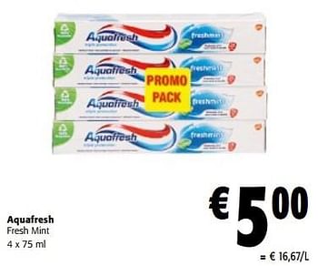 Promoties Aquafresh fresh mint - Aquafresh - Geldig van 20/09/2023 tot 01/10/2023 bij Colruyt
