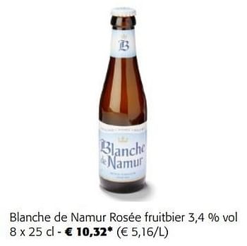 Promoties Blanche de namur rosée fruitbier - Blanche de Namur - Geldig van 20/09/2023 tot 01/10/2023 bij Colruyt
